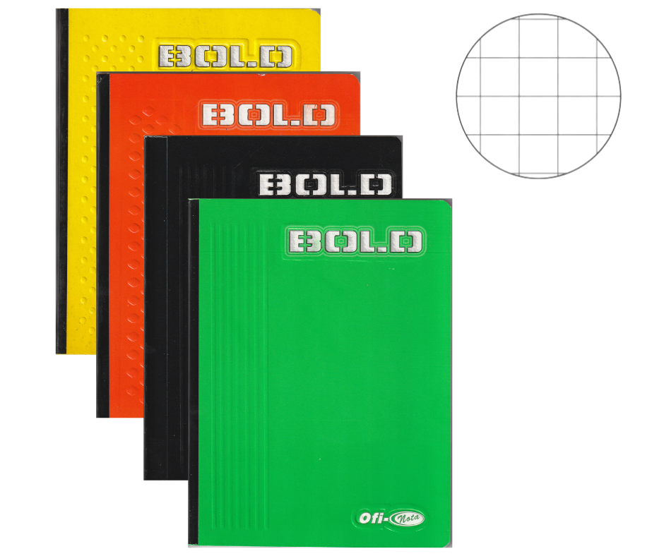Cuaderno Cosido Bold 100 Hojas Cuadros