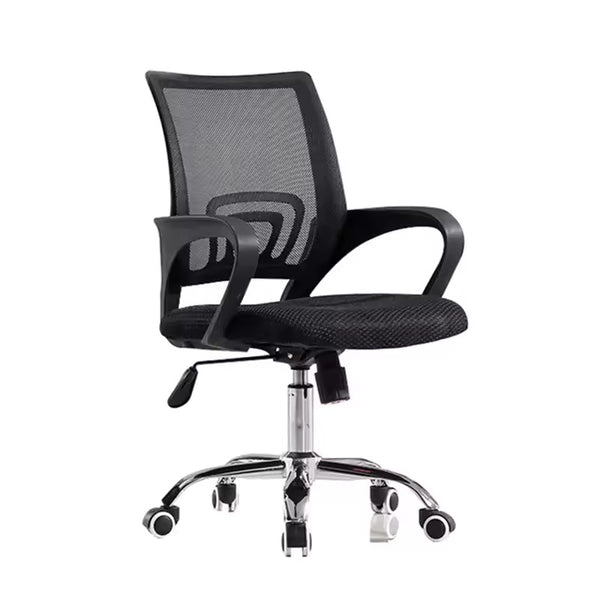 Silla Secretarial Base Cromada