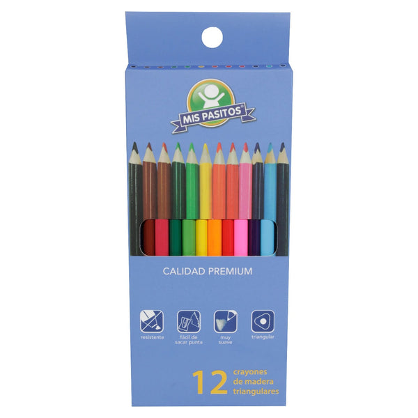 Crayones de madera largo