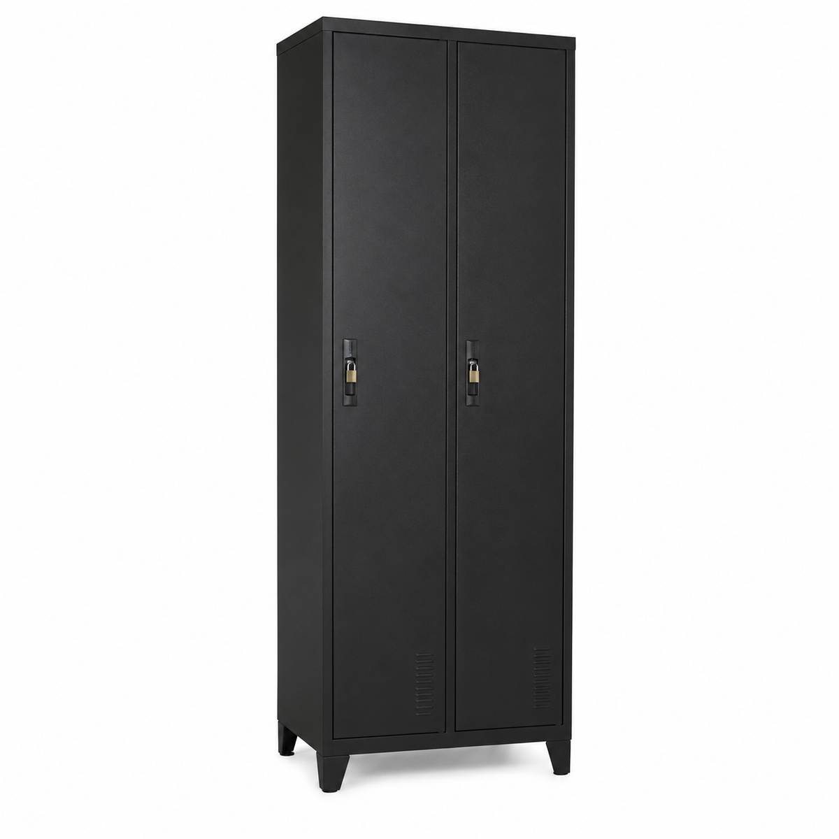 Locker metálico de 2 puertas con llave y tirador