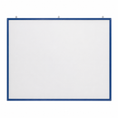 Pizarrón blanco de pared con marco metálico