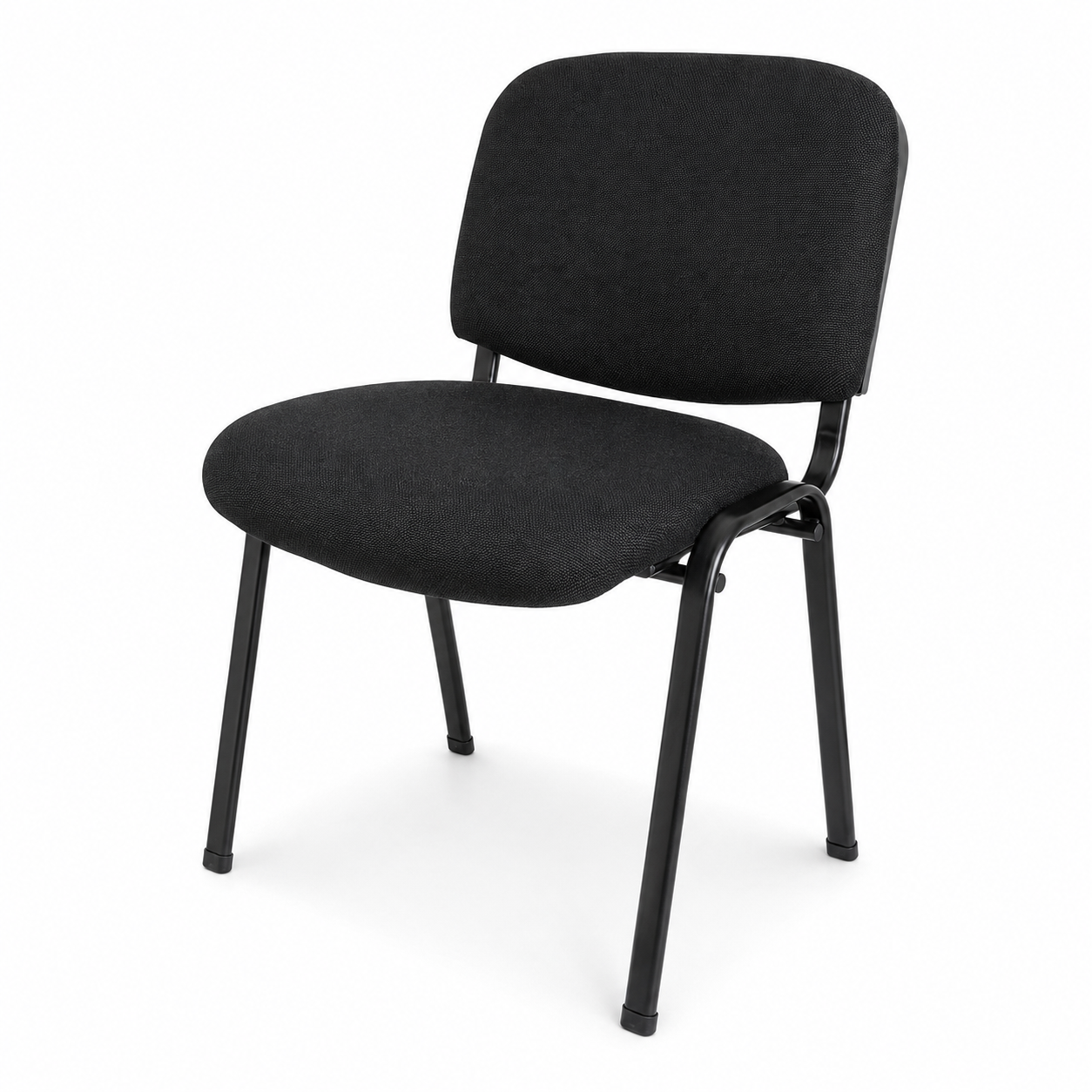 Silla de espera tapizada color negro