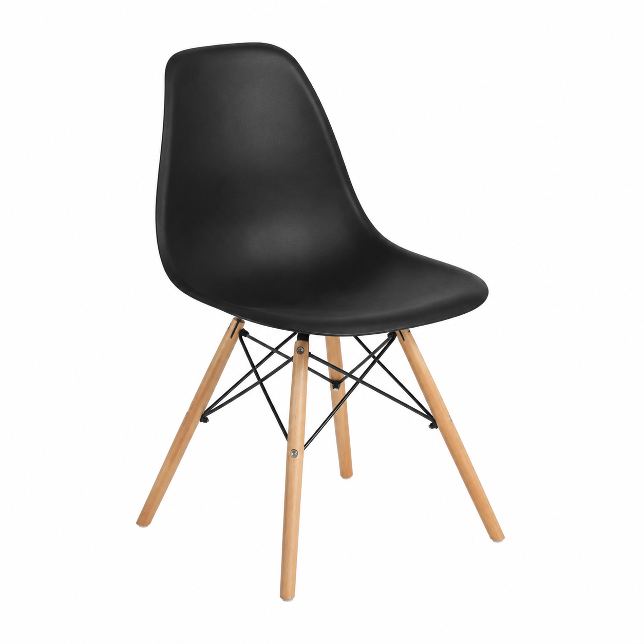 Silla multiusos moderna con patas de madera