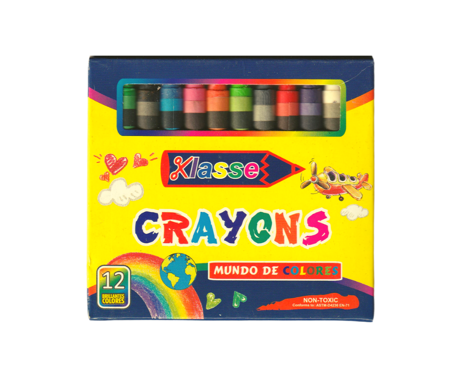 Crayon Cera Delgado 12 Colores