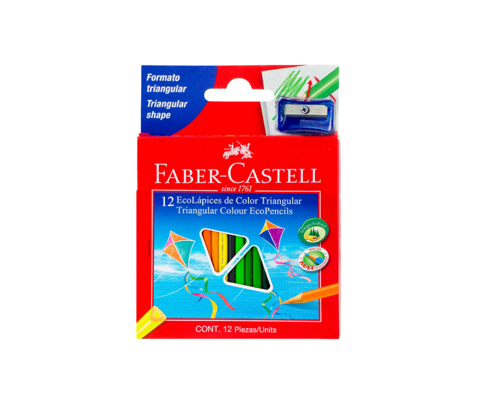 Crayon Madera Faber Castell 12 Colores Corto