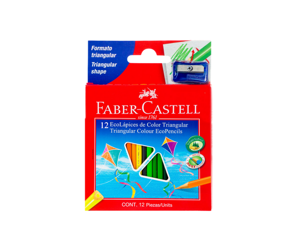 Crayon Madera Faber Castell 12 Colores Corto