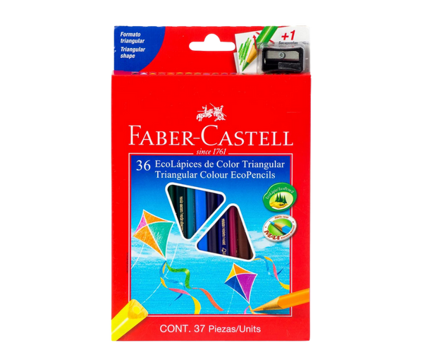Crayon Madera Faber Castell 36 Colores Largo
