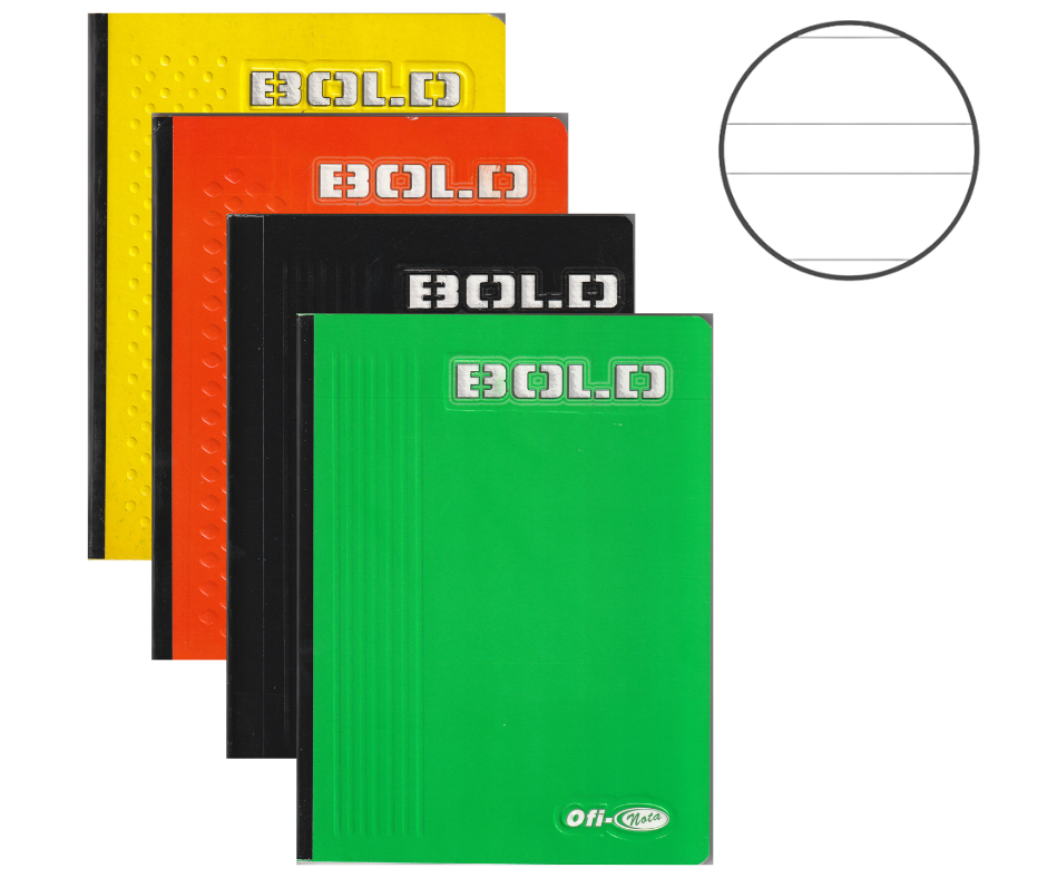Cuaderno Cosido Bold 100 Hojas Doble Linea