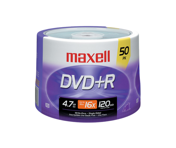 DVD+R MAXELL BULK 4.7GB Torre 50 Unidades