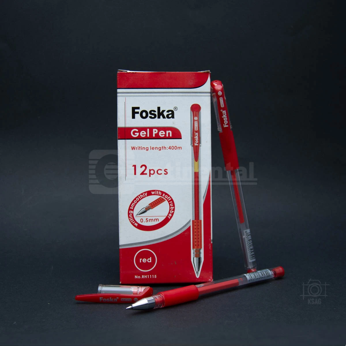 Boligrafo Gel 0.5 Foska Rojo