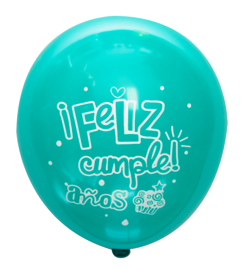 Globo #12 Diseño Feliz Cumpleaños