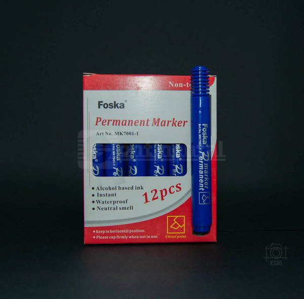 Marcador Permanente Azul Foska